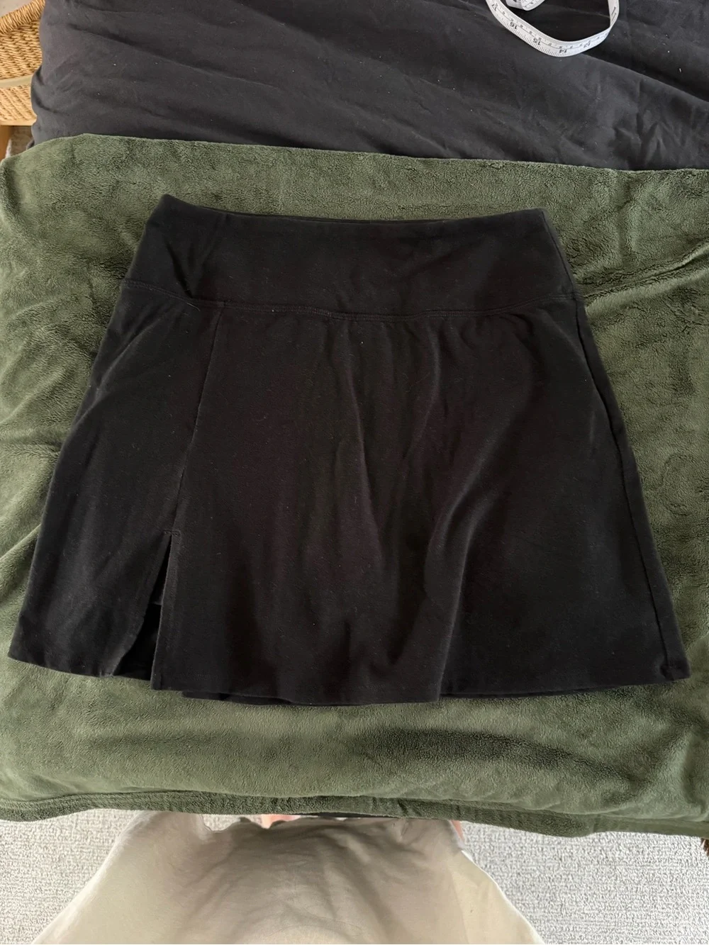 Old Navy Black Mini Skirt with Front Slit